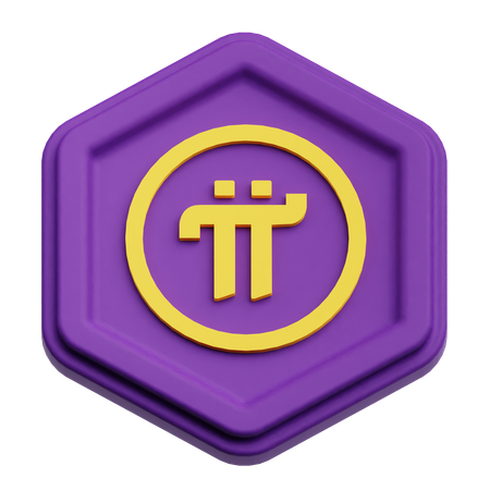 파이 네트워크 토큰  3D Icon