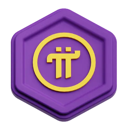 파이 네트워크 토큰  3D Icon