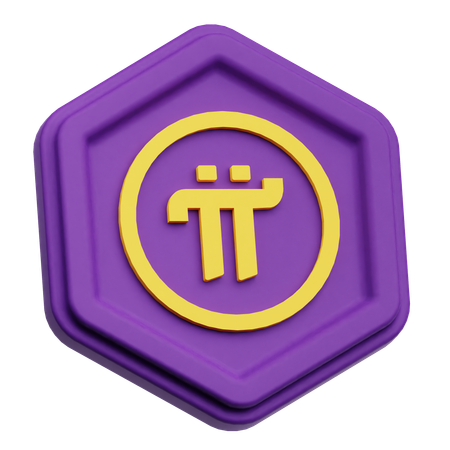 Pi Network Token  3D Icon
