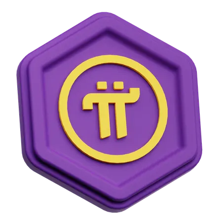 Pi Network Token  3D Icon