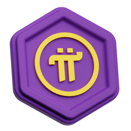 Pi Network Token  3D Icon