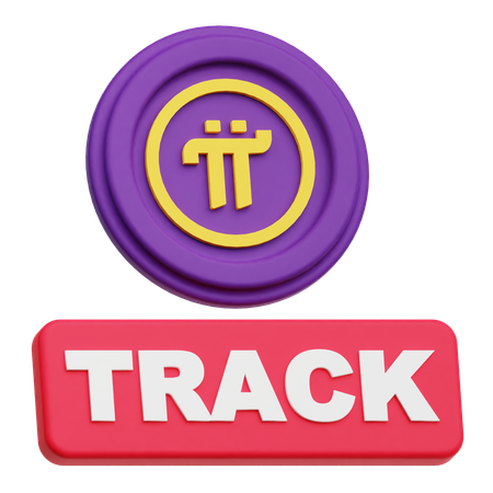Pi Network Track  3D Icon