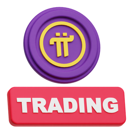 Pi Network Trading  3D Icon
