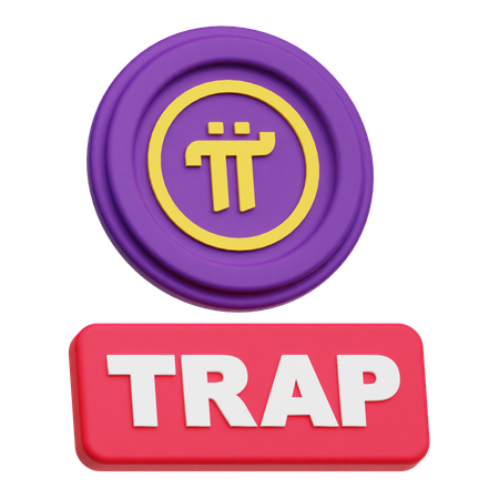 Pi Network Trap  3D Icon