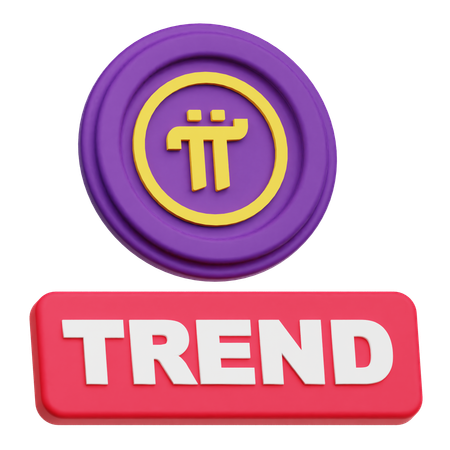 Pi Network Trend  3D Icon