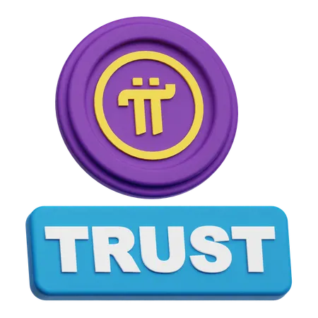 Pi Network Trust  3D Icon