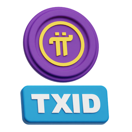 Pi Network Txid  3D Icon