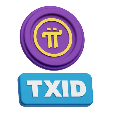 Pi Network Txid  3D Icon