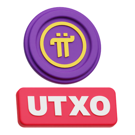 Pi Network Utxo  3D Icon