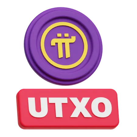 Pi Network Utxo  3D Icon