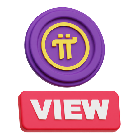 파이 네트워크 뷰  3D Icon