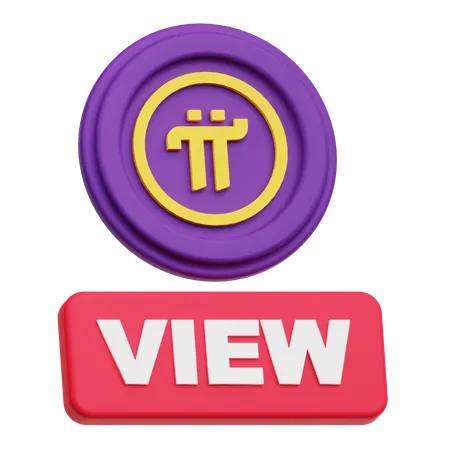 파이 네트워크 뷰  3D Icon