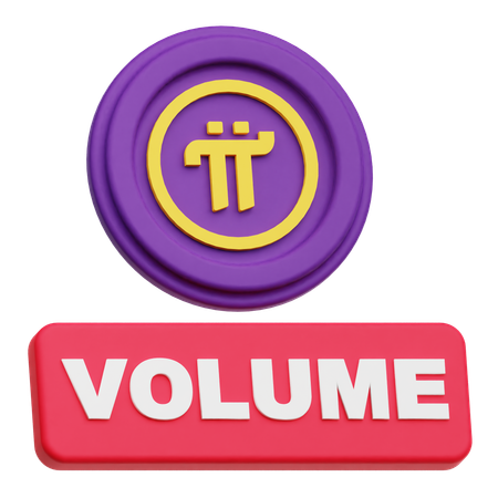 Pi Network Volume  3D Icon