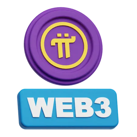 Pi Network Web 3  3D Icon