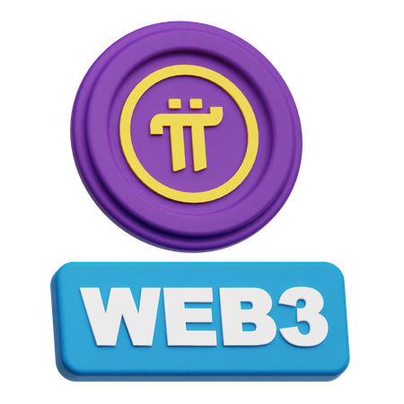 Pi Network Web 3  3D Icon