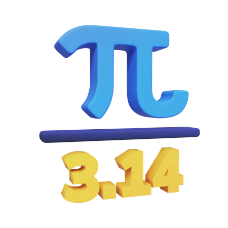 Pi Value  3D Icon