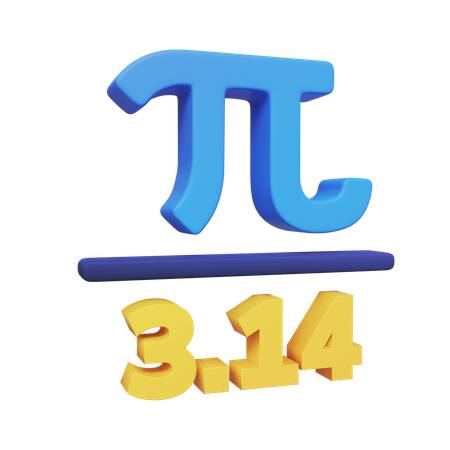 Pi Value  3D Icon