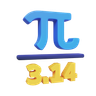 pi value emoji 3d
