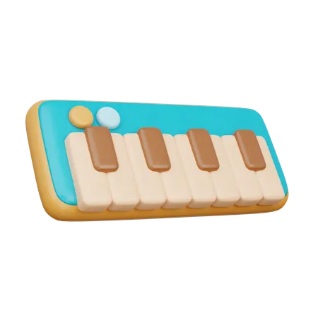 3 D Kids Toy Wooden Piano 3 D Rendering 3D Icon