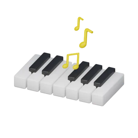 El Icono 3 D Del Piano 3D Icon