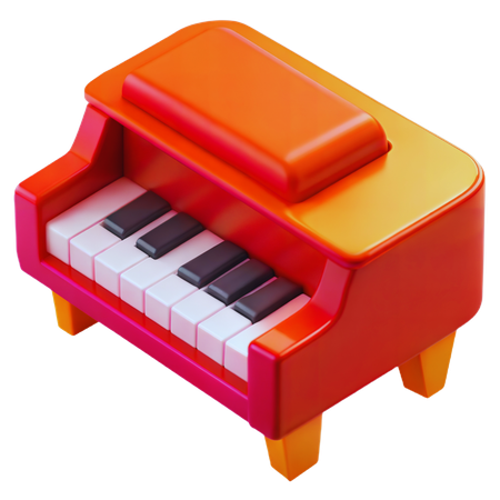 ピアノ  3D Icon