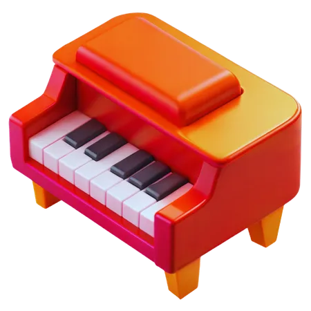 ピアノ  3D Icon