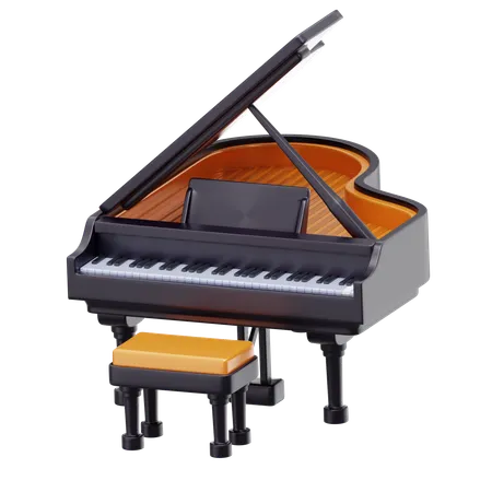 Piano  3D Icon