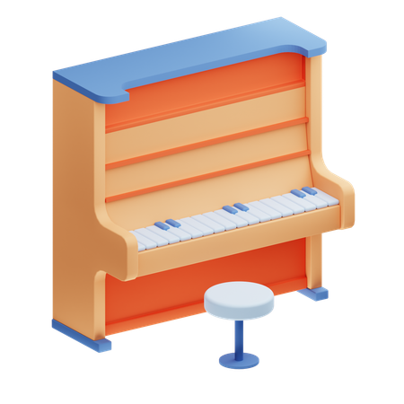 Piano  3D Icon