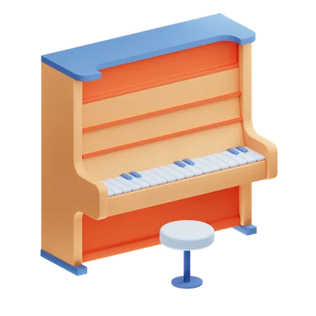 Piano  3D Icon