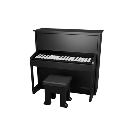 Piano  3D Illustration