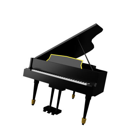 Piano  3D Illustration