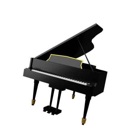 Piano 3D Illustration
