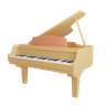 music instruments 3d illustration
