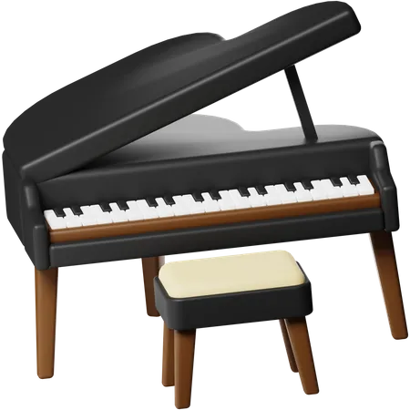 Piano, 3D CAD Model Library