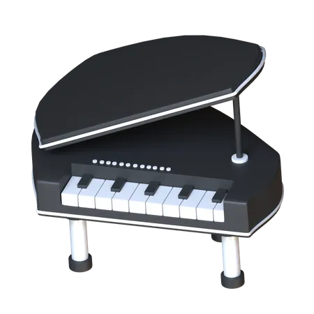 Piano 3 D Music Instrument Icon 3D Icon