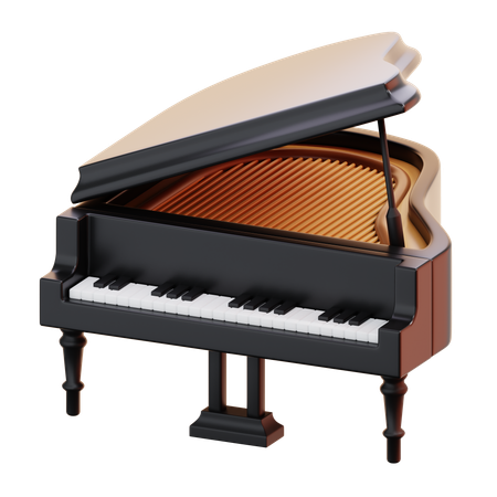 Grand piano  3D Icon