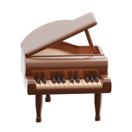 Grand piano  3D Icon