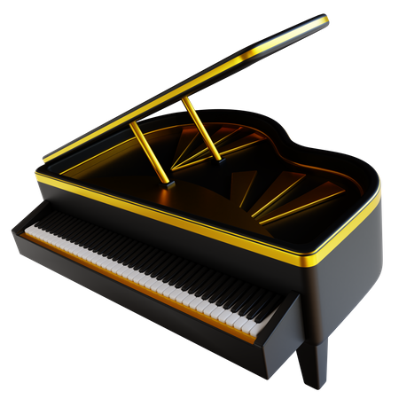 Grand piano  3D Icon