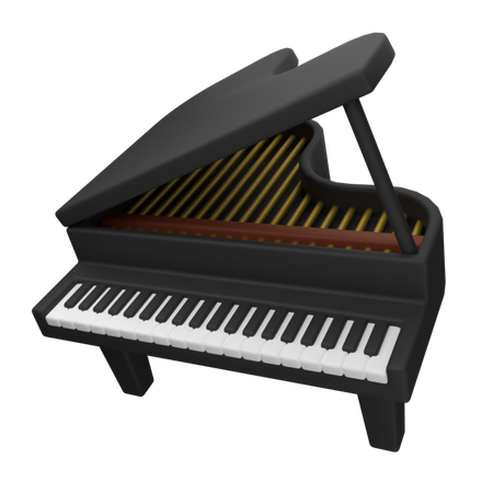 Grand piano  3D Icon