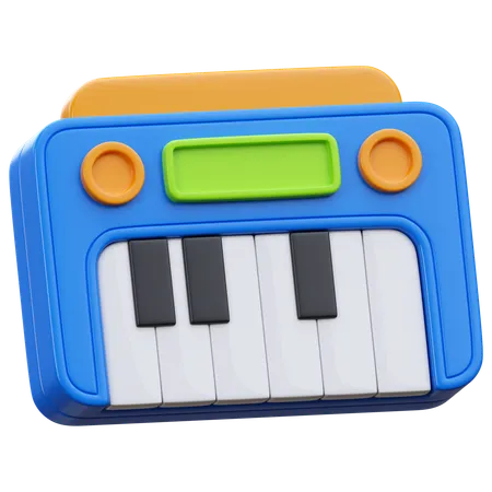 Brinquedo de piano  3D Icon