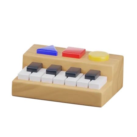 Piano de juguete  3D Icon