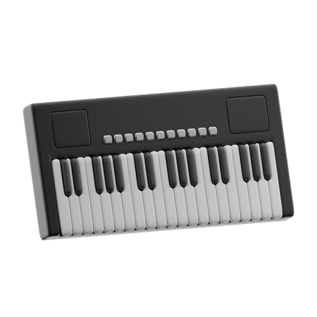 Piano de teclado  3D Icon