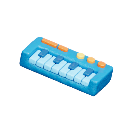 Piano electrico  3D Icon