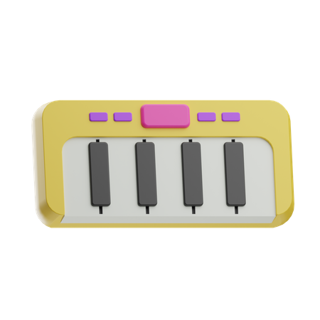 Piano electrico  3D Icon