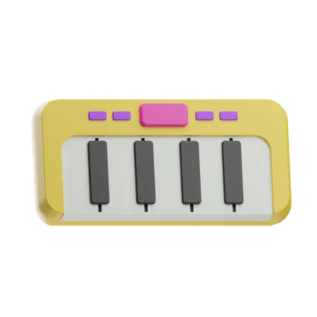 Piano electrico  3D Icon