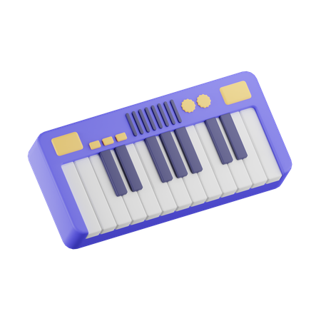 Piano electrico  3D Icon