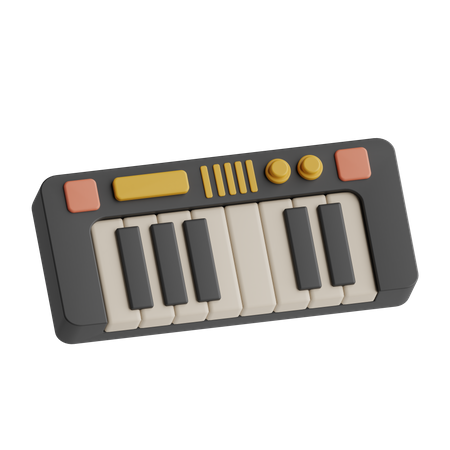 Piano Keyboard  3D Icon