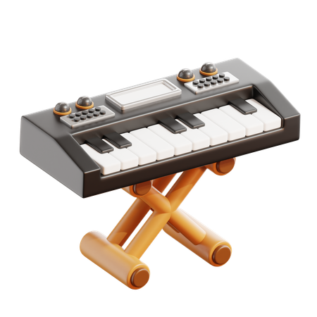 Piano Keyboard  3D Icon