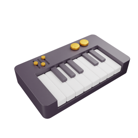 Piano Keyboard  3D Icon