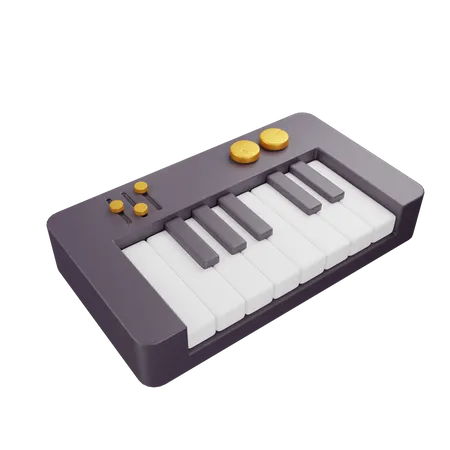 Piano Keyboard  3D Icon